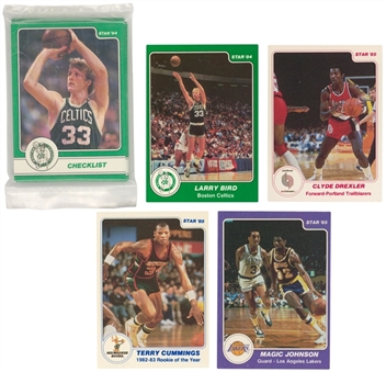 1984-85 Star Basketball Cards Collection Including Bird, Magic and Drexler